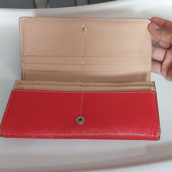 Kate Spade Red Wallet - Picture 3 of 14